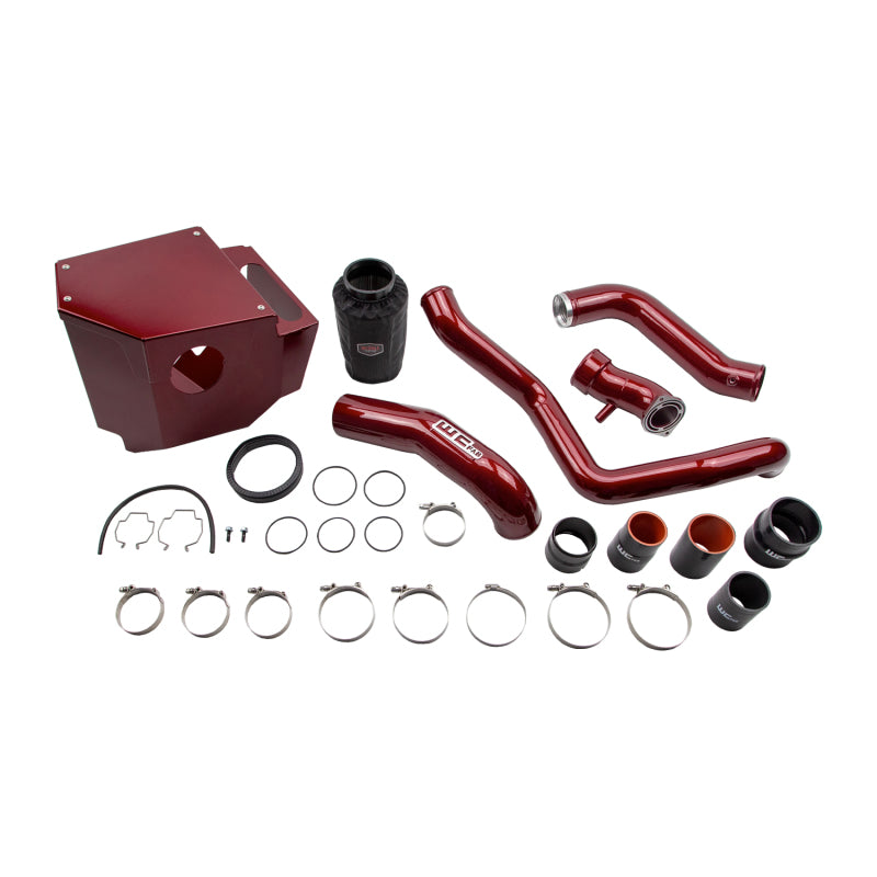 Wehrli Custom Fabrication WCF100414-CR Stage 2 Intake Bundle Kit WCFab Candy Red for 2020-2026 Chevrolet Silverado / GMC Sierra 2500 HD / 3500 HD 6.6L Duramax
