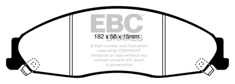 EBC 05-08 Pontiac Grand Prix 5.3 Redstuff Front Brake Pads DP31841C