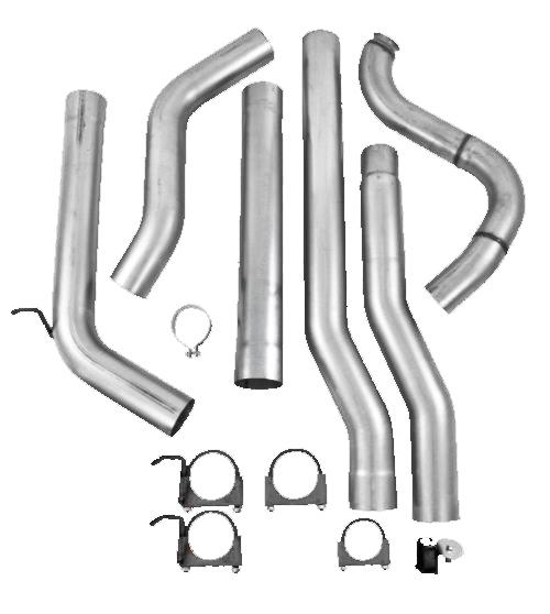 MBRP 2500/3500 Cummins 4WD Turbo Back No Muffler PLM Series Exhaust