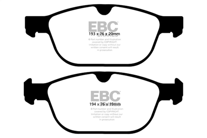EBC 08+ Volvo XC60 3.0 Turbo Redstuff Front Brake Pads DP32018C
