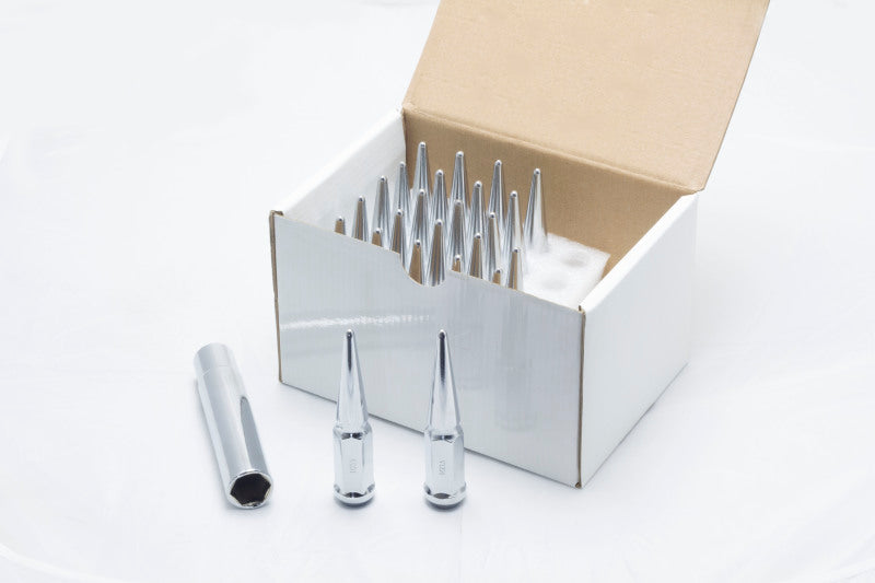 Wheel Mate 35420P Spiked Lug Nuts Chrome M14x1.50 - Set of 24