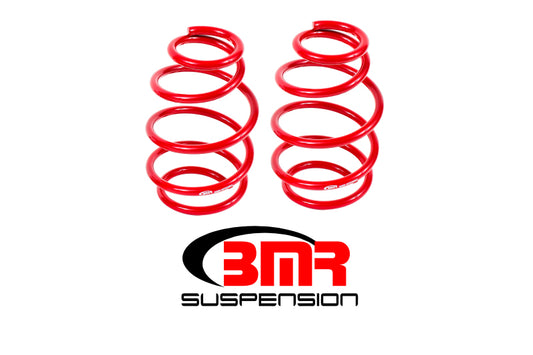 BMR 10-15 5th Gen Camaro V8 Front Lowering Springs (1.0in Drop) - Red