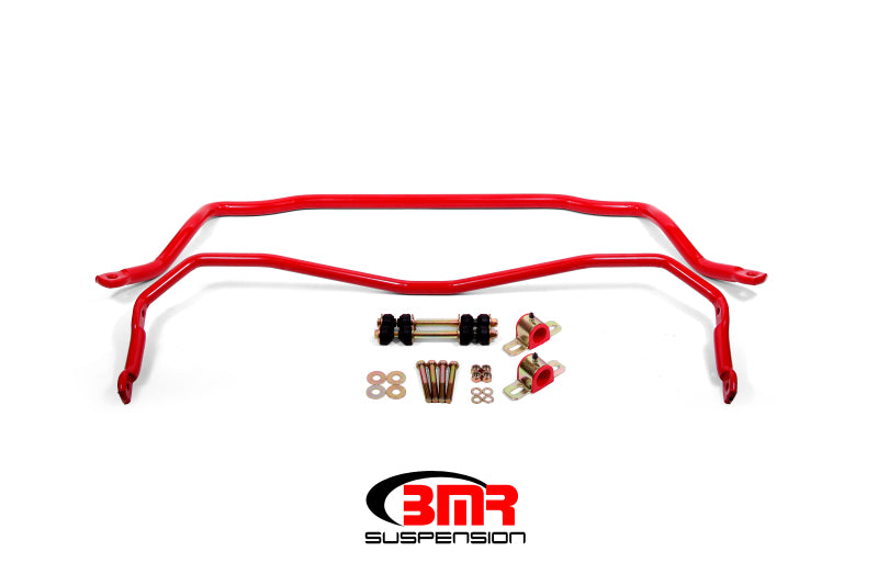 BMR 1964-1972 A-Body Front & Rear Sway Bar Kit with Bushings - Red