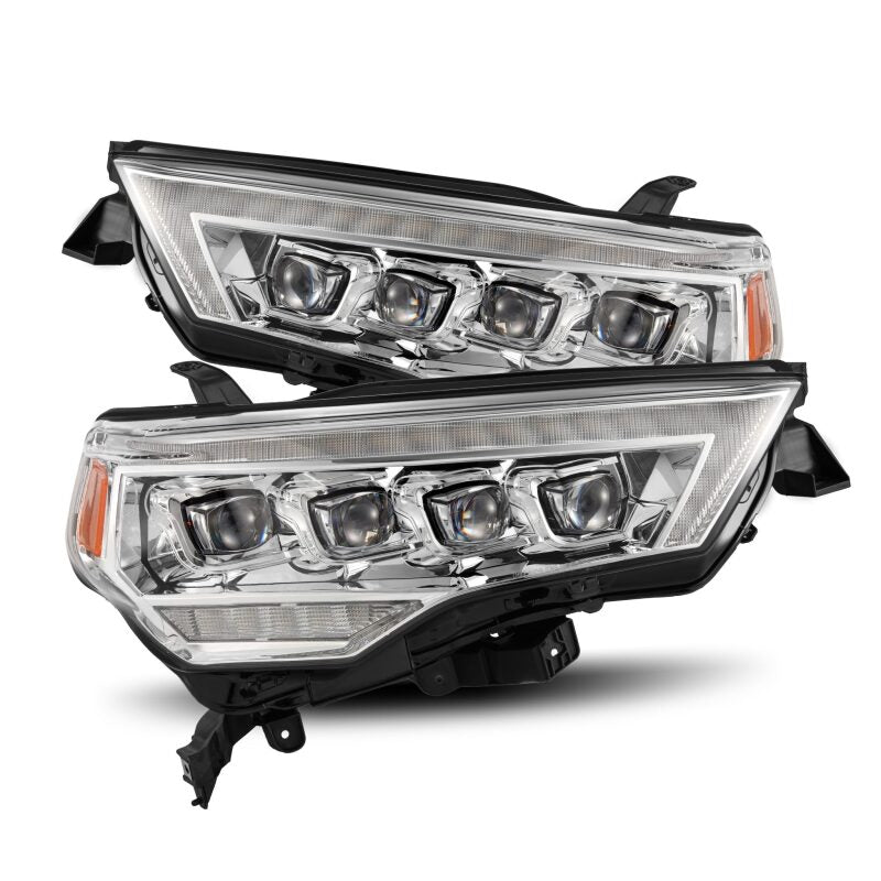 AlphaRex 880809 14-22 Toyota 4Runner NOVA LED Projector Headlights Chrome with Activation Light/Sequential Signal/DRL