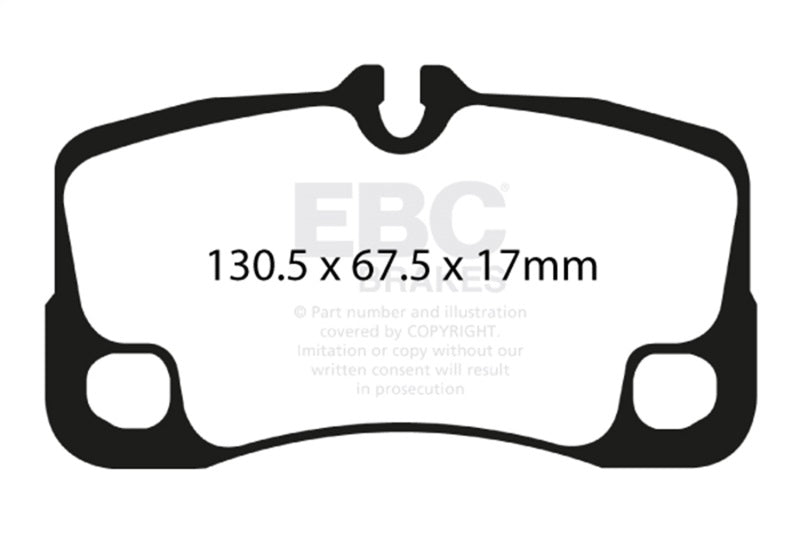 EBC 07-09 Porsche 911 (997) (Cast Iron Rotor only) 3.6 GT3 Bluestuff Rear Brake Pads DP51930NDX