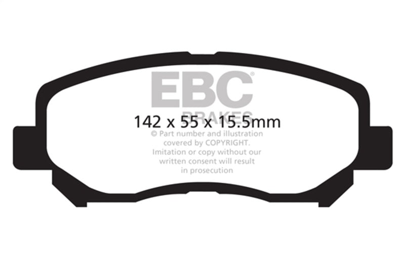 EBC 12+ Mazda CX-5 2 Greenstuff Front Brake Pads DP22134