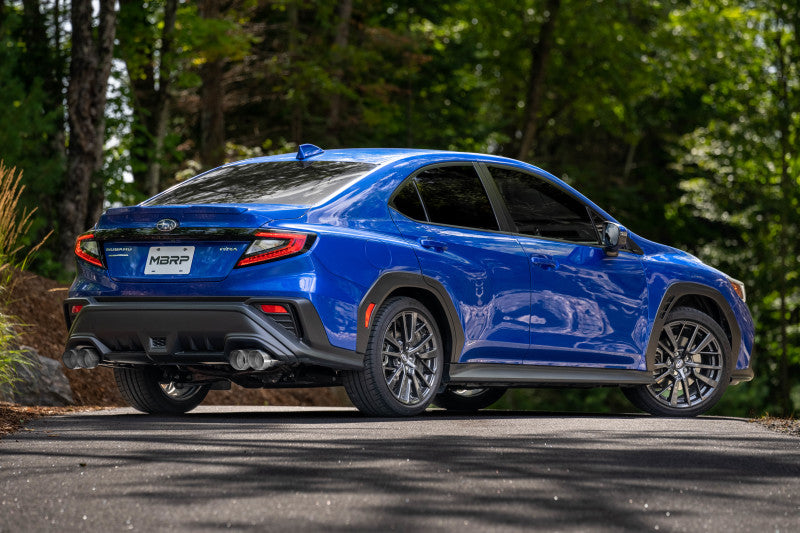 MBRP WRX 3in Cat-Back Quad Carbon Fiber Tips Street Profile Exhaust