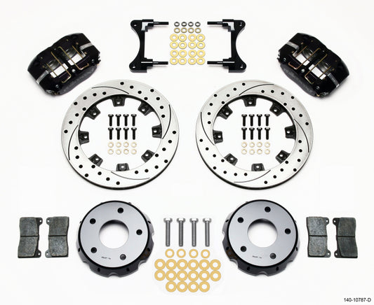 Wilwood Dynapro Radial Front Drag Kit 11.75in Vented Drilled 98-02 Camaro/Firebird - #140-10787-D