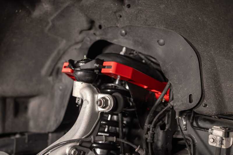 UMI Performance 6565-R Adjustable Upper A-Arm Kit Red for 2015-2026 Ford F-150