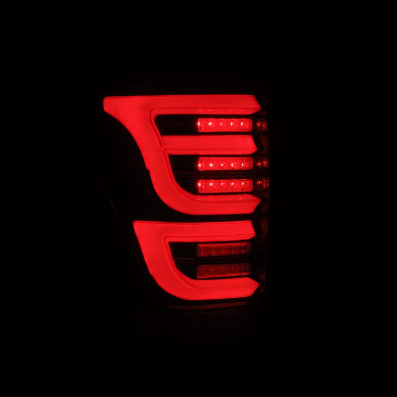AlphaRex 670050 07-13 Toyota Tundra LUXX-Series LED Tail Lights Black-Red