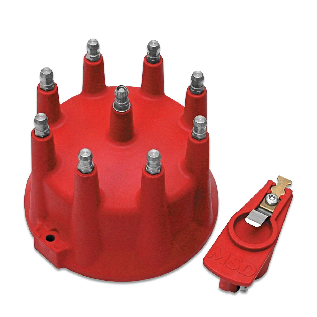 MSD 7919 Replacement Cap and Rotor for Pro Mag, Red
