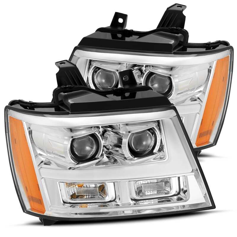 AlphaRex 880296 07-14 Chevrolet Tahoe/Suburban LUXX Series LED Projector headlights Chrome with DRL/Sequential