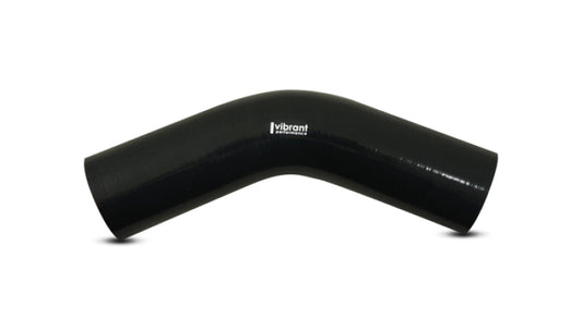 Vibrant 4 Ply Reinforced Silicone Elbow Connector - 5in ID x 4in Leg 45 Deg