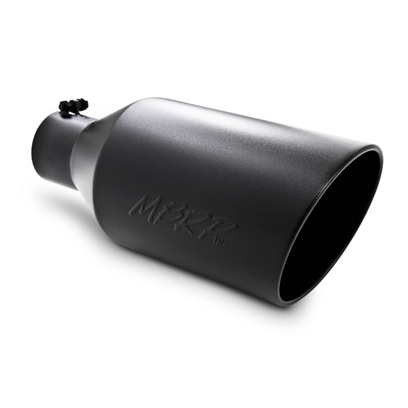 MBRP T5128BLK 8in O.D. Rolled End Exhaust Tip (Black Coated)