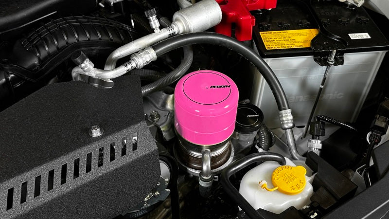 PERRIN 15-26 Subaru WRX & 13-26 BRZ/FR-S/86/GR86 Oil Filter Cover - Hyper Pink