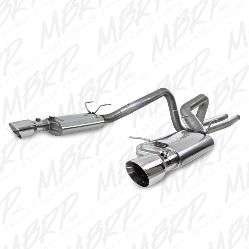 MBRP 11-12 Ford Shelby GT 500 T304 3in Cat Back Race Version 4.5in Tips