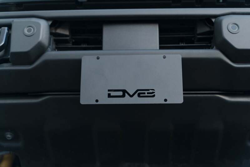 DV8 Offroad 21-23 Ford Bronco Capable Bumper Front License Plate Mount - #LPBR-04