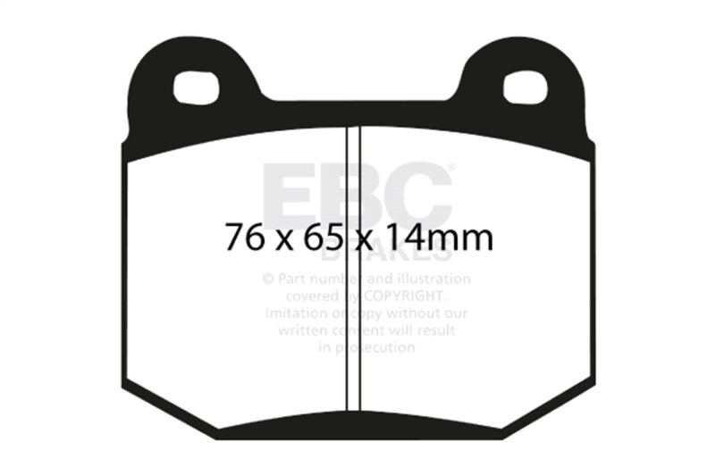 EBC 99-03 Mitsubishi Lancer Evolution 2.0 Turbo Yellowstuff Rear Brake Pads DP41538R