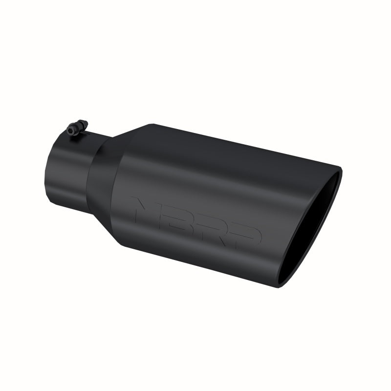 MBRP T5129BLK Exhaust Tip - 8" OD; Rolled end; 5" ID; 18" length | Black Coated