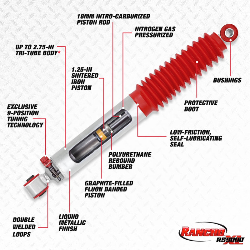 Rancho 05-15 Nissan Xterra Rear RS9000XL Shock - #RS999314