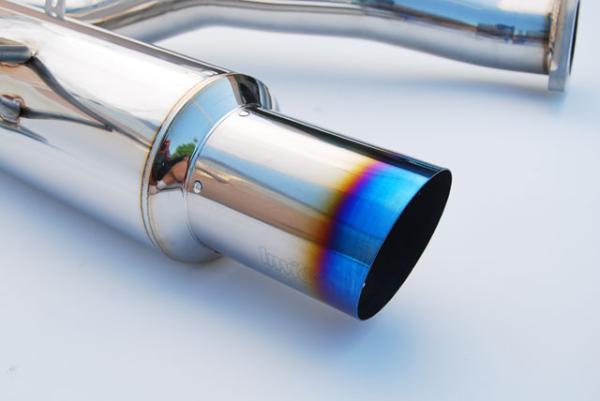 Invidia HS08SW4GST 08-14 Subaru WRX Sedan Single Racing Titanium tip Cat-back Exhaust