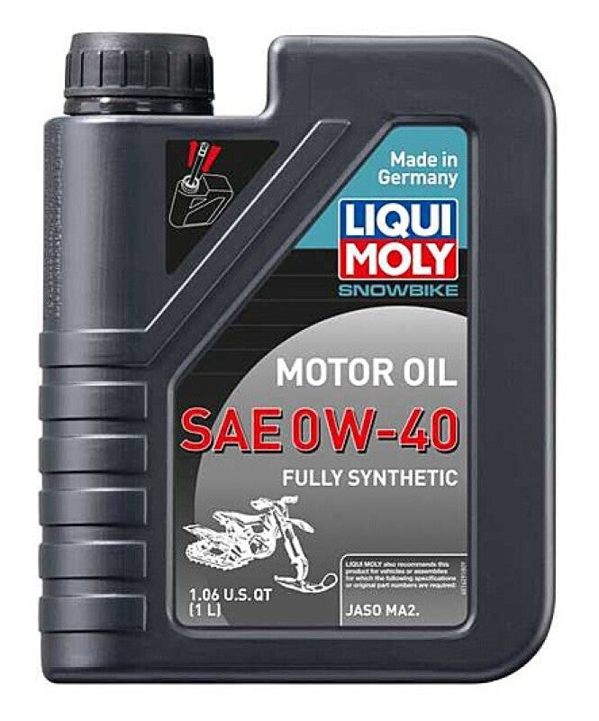 LIQUI MOLY 1L Snowbike Motor Oil SAE 0W-40 (20356) - Pack of 6