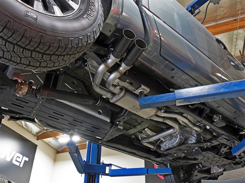 aFe POWER Rebel Series 2-1/2in 409 SS Cat Back Exhaust w/ Black Tips 16-17 Nissan Titan V8 5.6L - #49-46126-B