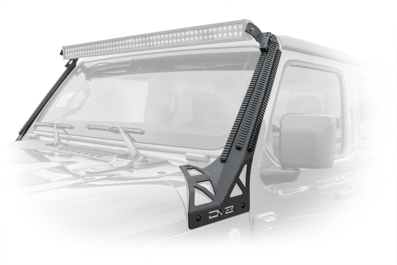 DV8 Offroad 2018+ JL/Gladiator Picatinny Rail A-Pillar Pod LED Light Mount - #D-JL-190052-PIL