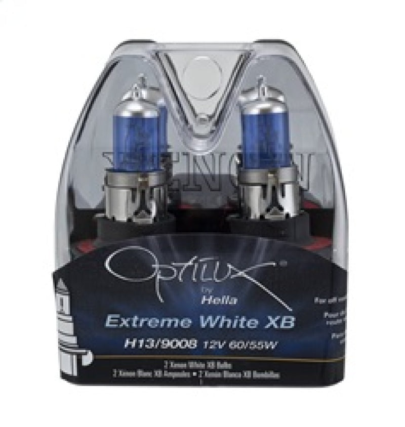 HELLA H71071272 Optilux H13/9008 12V 60/55W XB Xenon White Bulbs Pair