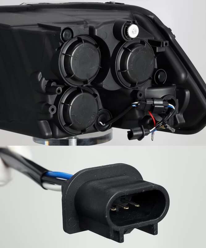 AlphaRex 880542 09-18 Dodge Ram 1500 PRO-Series Projector Headlights Plank Style Alpha Black w/Sequential Signal/DRL