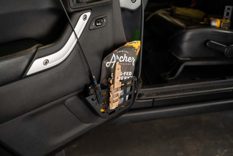DV8 Offroad 2011-2018 Jeep Wrangler JK Slim Front Door Molle Pockets - #MPJK-07