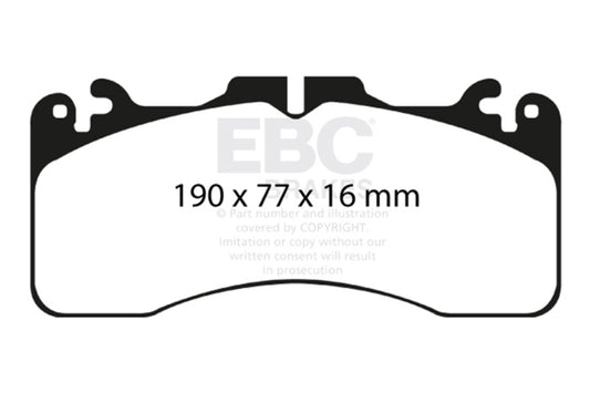 EBC 09+ Lexus LS460 4.6 Sport Redstuff Front Brake Pads DP31867C