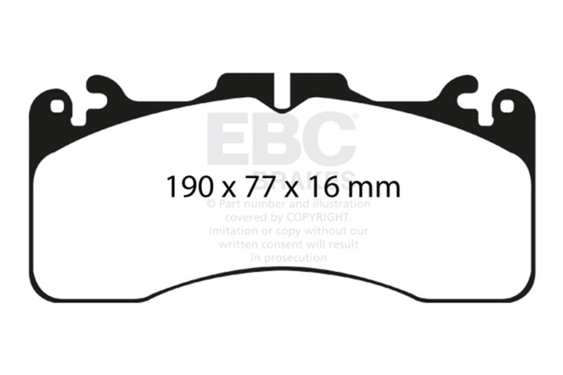 EBC 09+ Lexus LS460 4.6 Sport Yellowstuff Front Brake Pads DP41867R