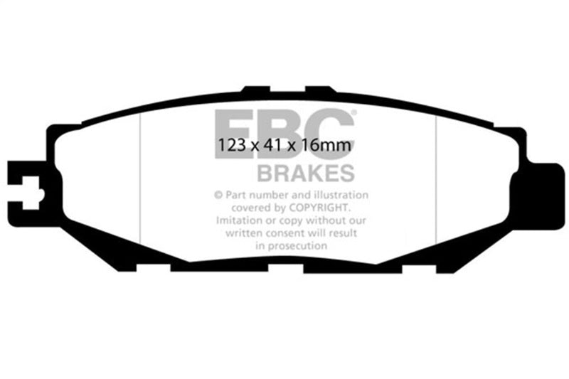 EBC 93-94 Lexus LS400 4.0 Greenstuff Rear Brake Pads DP21008