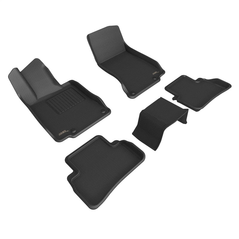3D MAXpider Kagu Front & Rear Floor Mats for 2022 Mercedes-Benz Short Axis