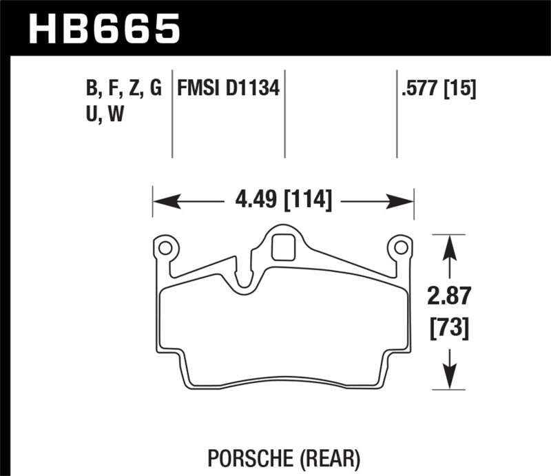 Hawk Performance HB665B.577 HPS 5.0 Street Brake Pads