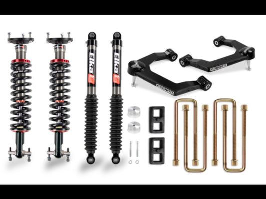 Cognito Motorsports 210-P1137 3-Inch Performance Leveling Lift Kit with Elka 2.0 IFP Shocks for 2019-2025 Chevrolet Silverado / GMC Sierra 1500