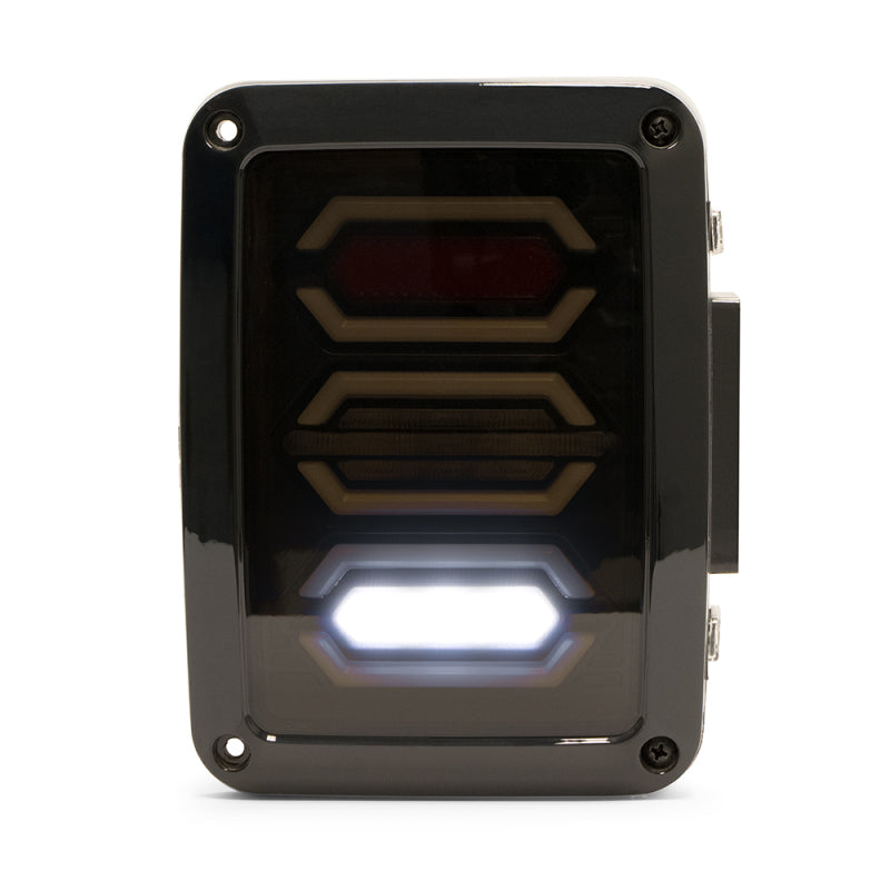 DV8 Offroad 07-18 Jeep Wrangler JK Octagon LED Tail Light - #TLJK-02