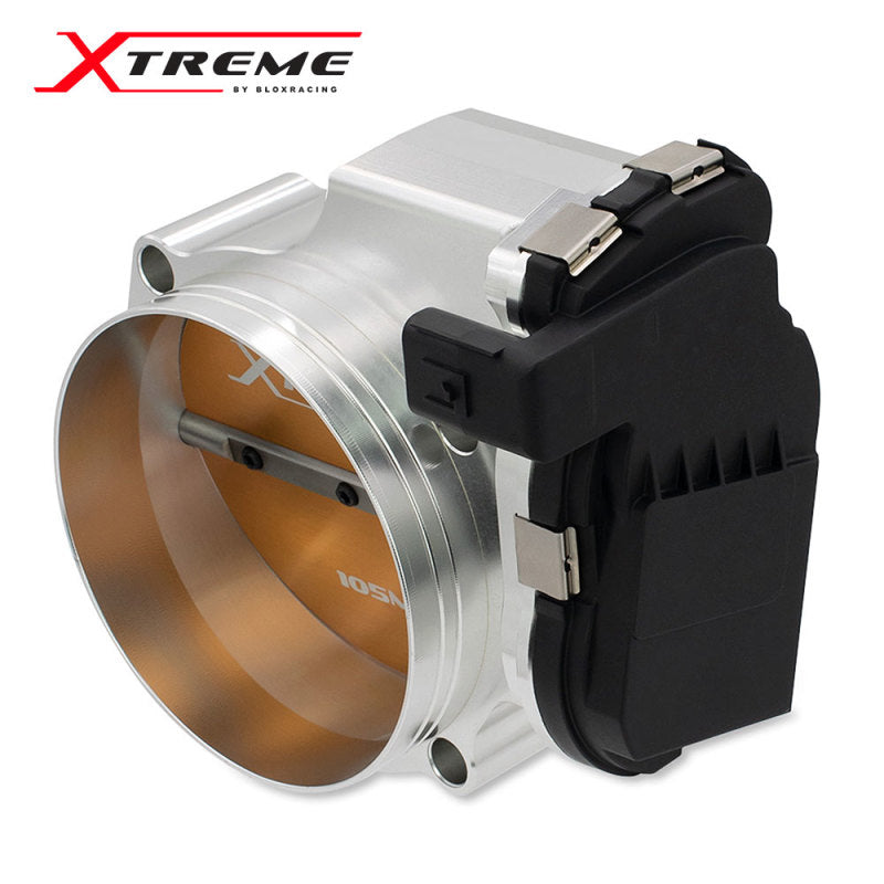 BLOX Racing 2015 and Newer Dodge Hellcat / Jeep Trackhawk 6.2L 105mm Electronic Billet Throttle Body - Silver BXIM-00255-SI
