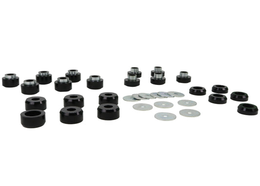 Whiteline W93547 Body Mount Bushing Set for 1997-2006 Jeep Wrangler