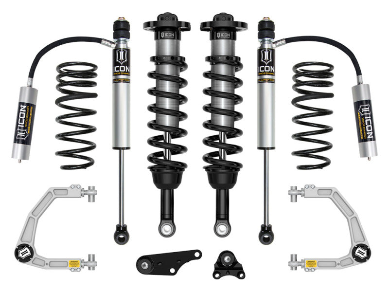 Icon 2024+ Toyota Tacoma 1.25-3in Stage 3 Suspension System w/ Tubular Overland Rear Coils