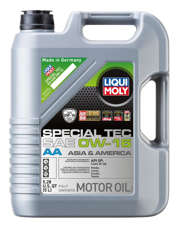 LIQUI MOLY 5L Special Tec AA Motor Oil SAE 0W-16 (20328) - Pack of 4