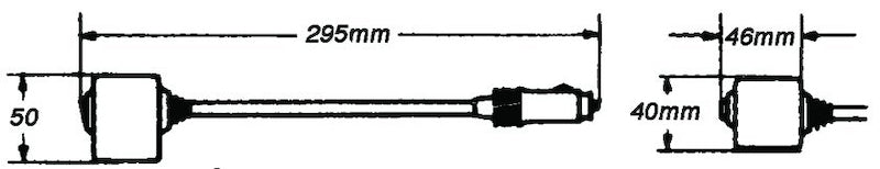 HELLA 004532171 Interior Map Reading Lamp 12V Black
