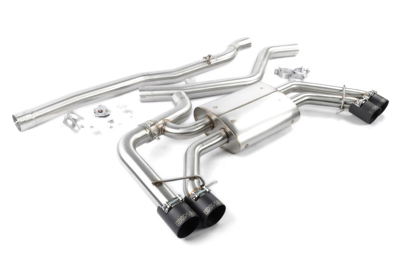 Dinan 18-25 BMW X3 M40i/X4 M40i (G01/G02) Valved Catback Exhaust System - Black Tips