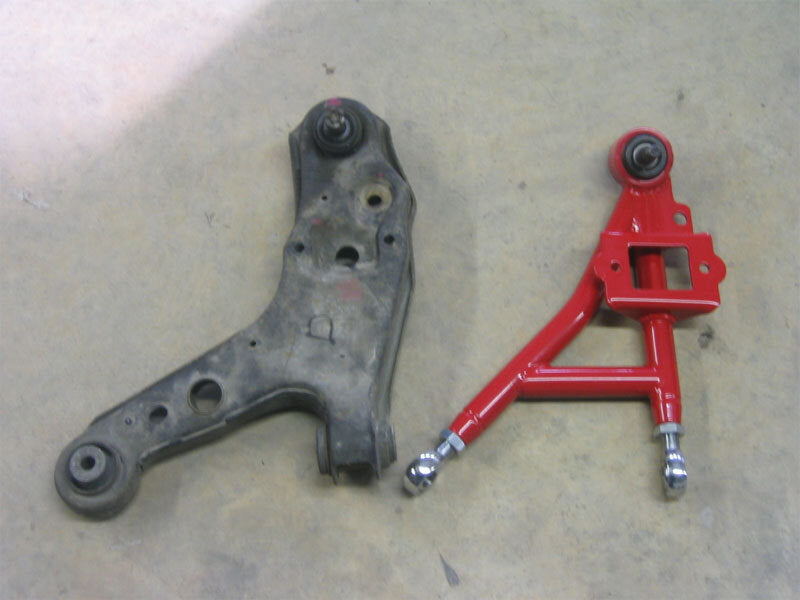 UMI Performance 2300-R Front Adjustable Lower A-Arms Drag CrMo Red