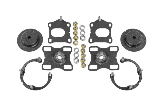 BMR 11- 14 Ford Mustang / Shelby GT500 Caster Camber Plates - Black Hammertone