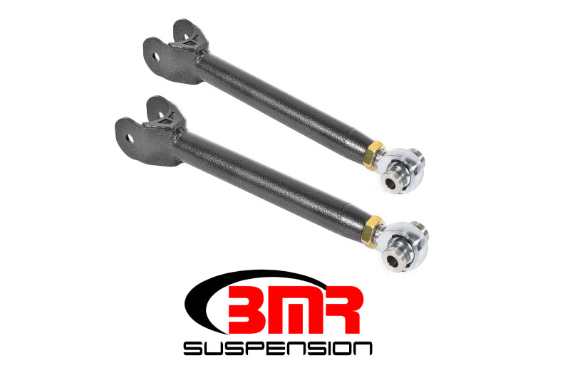 BMR 2016-2024 6th Gen Camaro Lower Trailing Arms with Single Adj. Rod Ends - Black Hammertone
