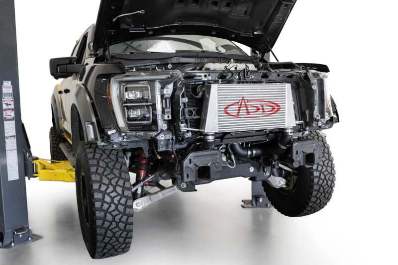 Addictive Desert Designs for 17-18 Ford F-150 Raptor High Mount Intercooler Upgrade Kit Clocked