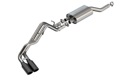 Borla 140975BC 2024+ Ford Ranger XLT S Type Catback System - Black Chrome - #140975BC