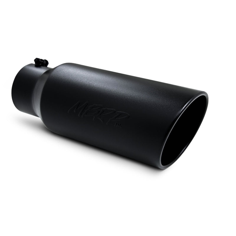 MBRP T5127BLK 7in O.D. Rolled End Exhaust Tip (Black Coated)